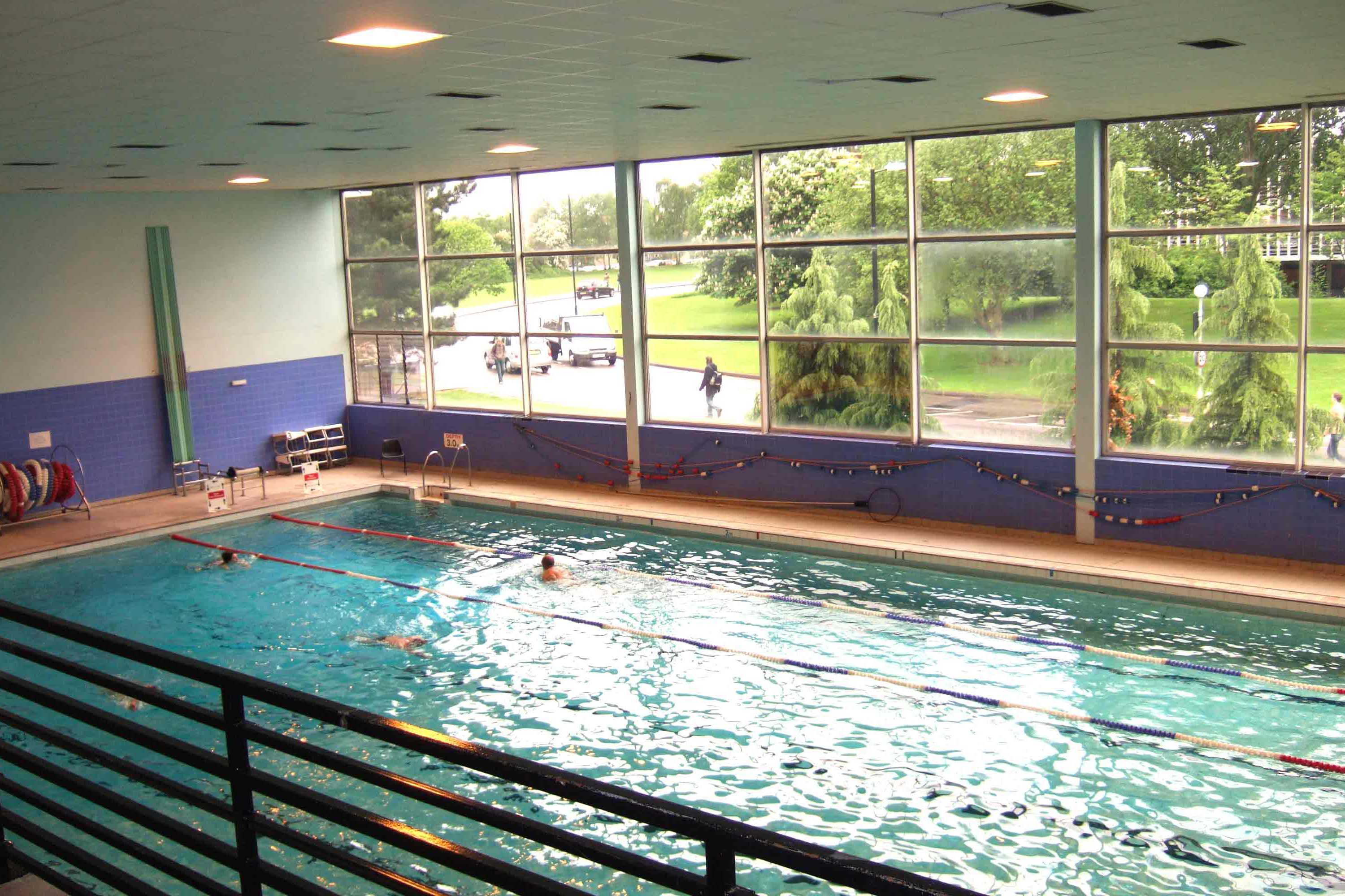 Image: Photograph of the swimming pool at the University of Warwick