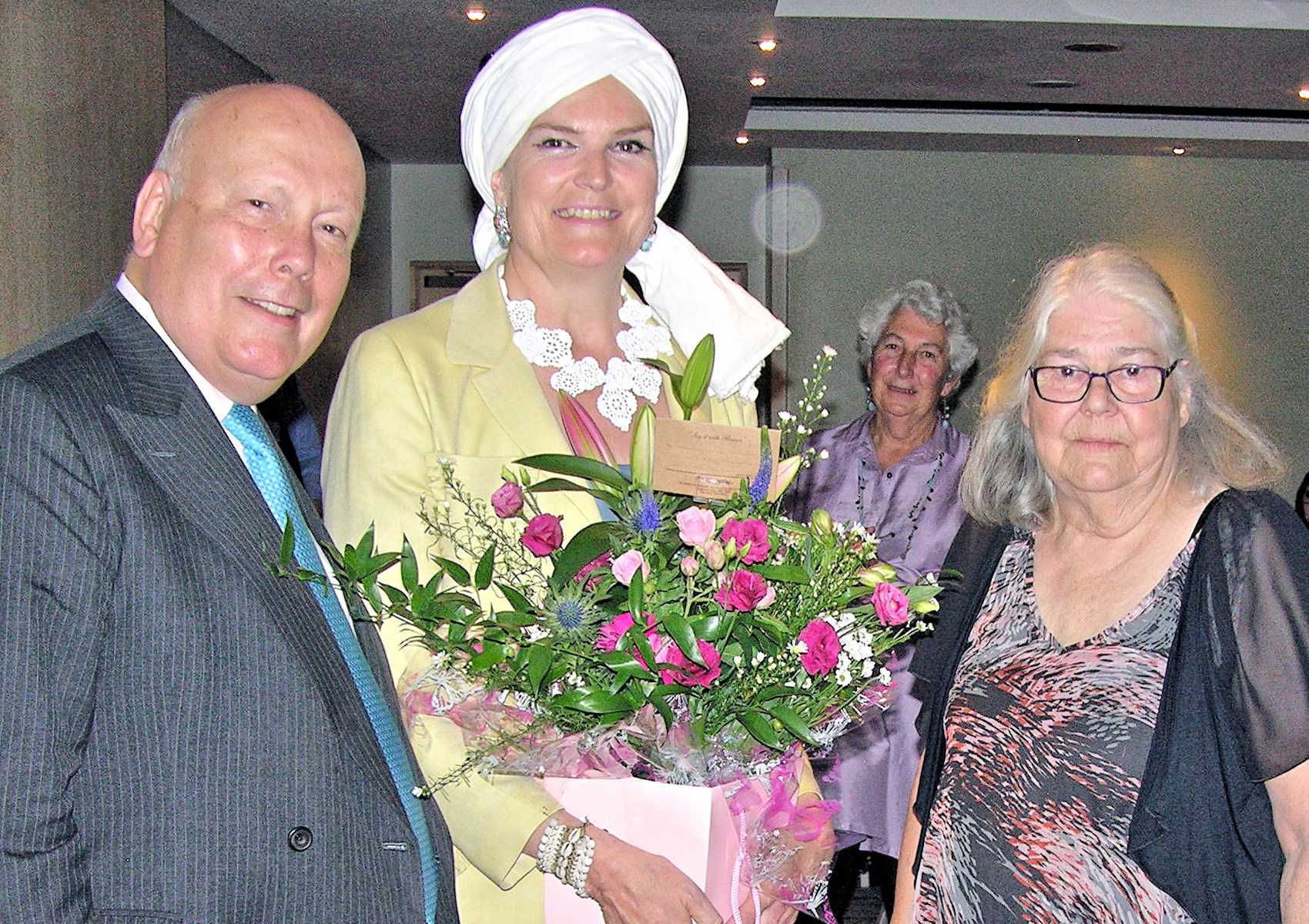 Image: Photograph of The Fellowes with Pam Fish