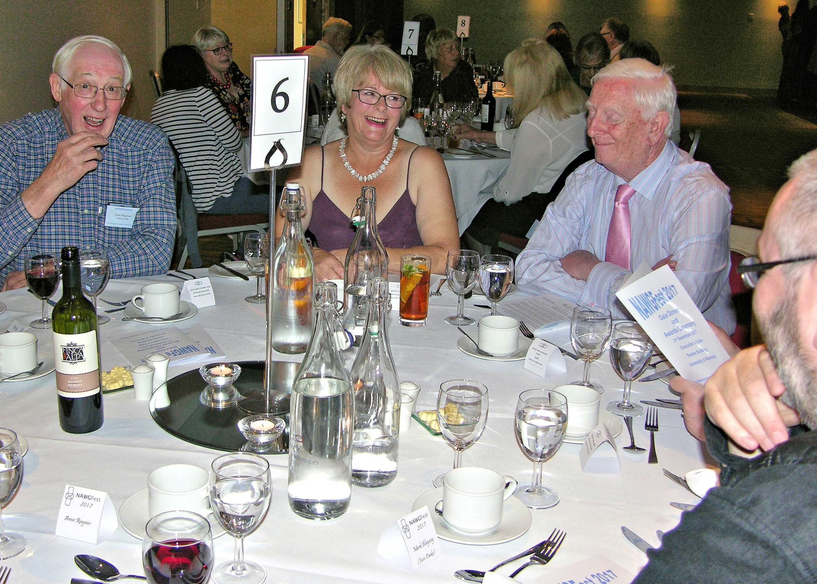 Image: Photograph of the gala dinner at NAWGFest 2017